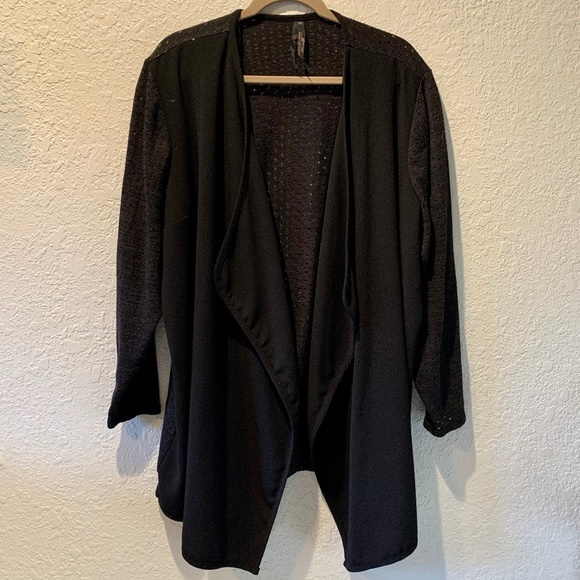 Melissa McCarthy Sweaters - Melissa McCarthy Black Cardigan,1X, Excellent Cond